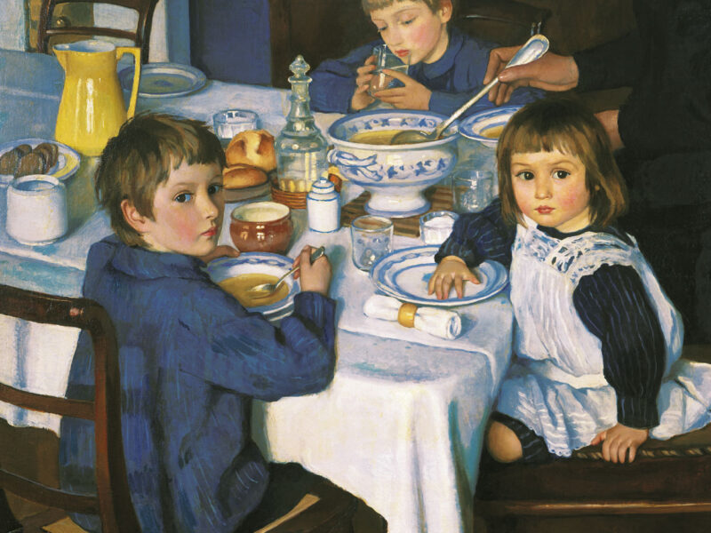 Зинаида СЕРЕБРЯКОВА / «За завтраком» / 1914