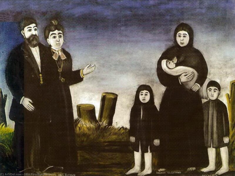 Нико ПИРОСМАНИ / «Бездетный миллионер и бедная с детьми» / 1900-е