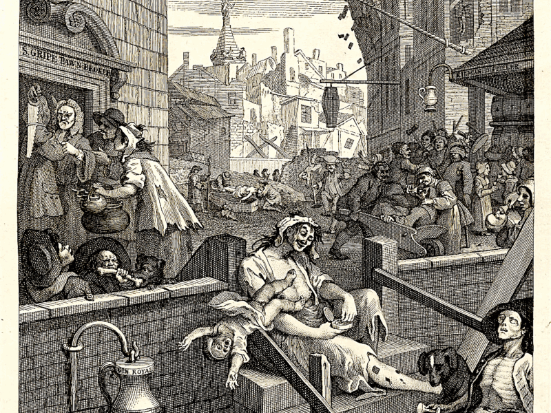 Уильям ХОГАРТ / «Переулок джина» / 1751