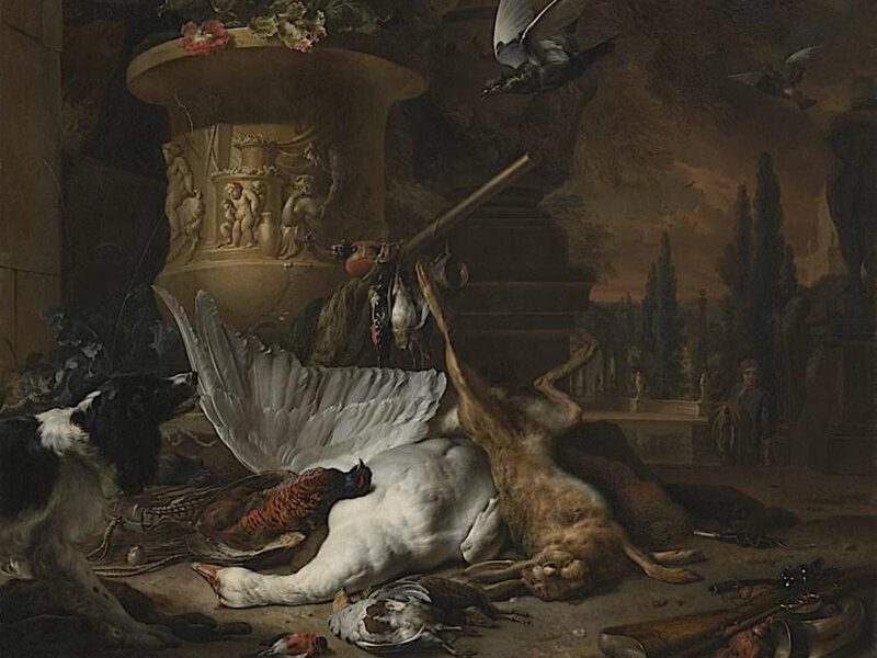 Ян ВЕНИКС / «Охотничий натюрморт с гусем» / 1686