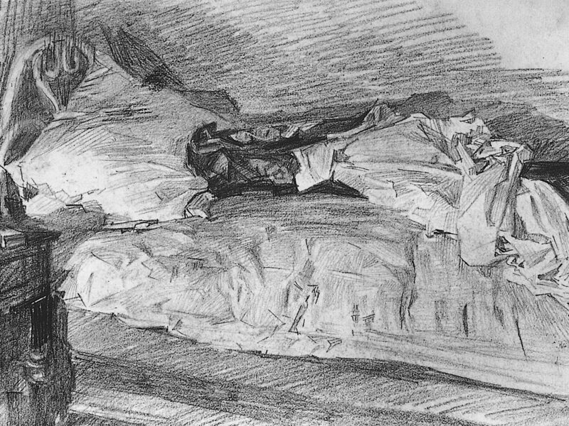 Михаил ВРУБЕЛЬ / «Кровать» из цикла Бессоница / 1905