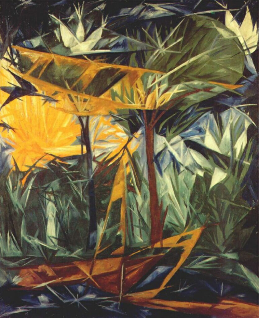 Наталья ГОНЧАРОВА / «Желтый и зеленый лес» / 1913